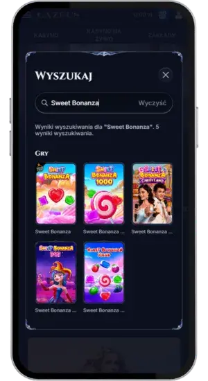Wyszukiwanie gry Sweet Bonanza