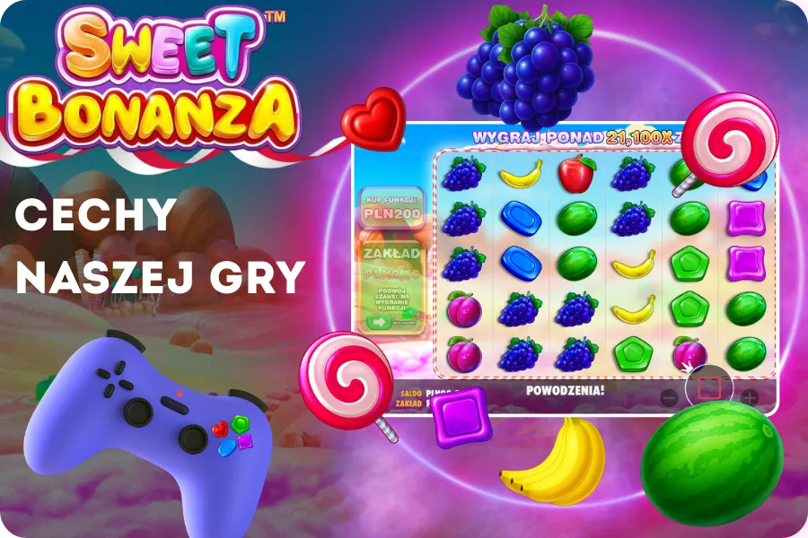 Najważniejsze funkcje gry Sweet Bonanza