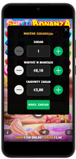 Sweet Bonanza Ustawienie Stawki